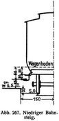 Abb. 267. Niedriger Bahnsteig.